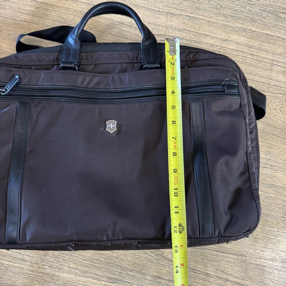 Victorinox Werks‎ Pro 2.0 2 Way Carry Laptop Bag Briefcase Earth Brown - Picture 13 of 16